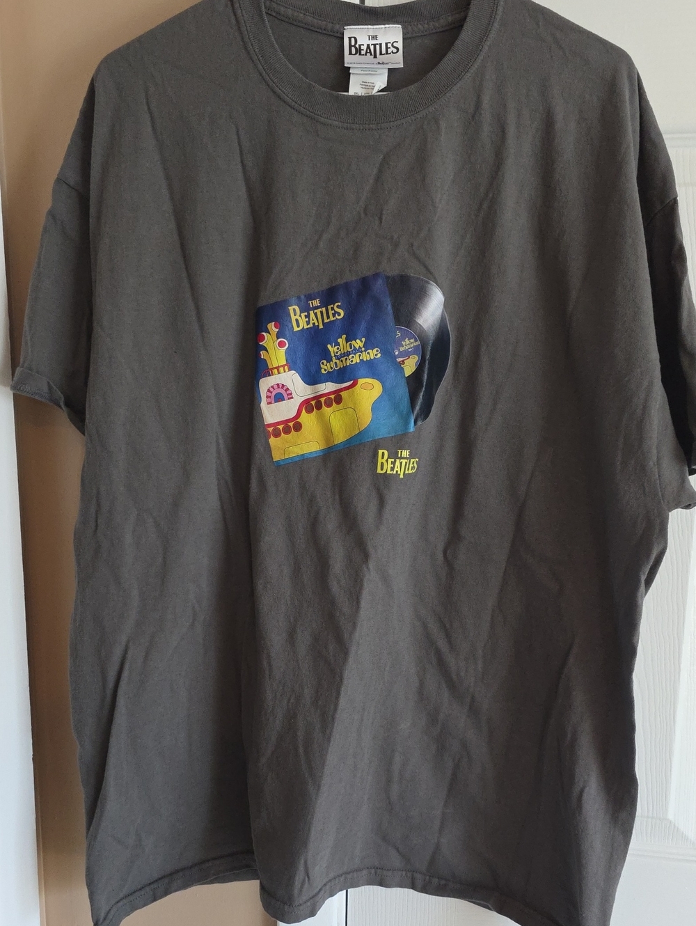 The Beatles Gray Adult 2XL Yellow Submarine Graphic Tee
